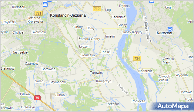 mapa Cieciszew, Cieciszew na mapie Targeo