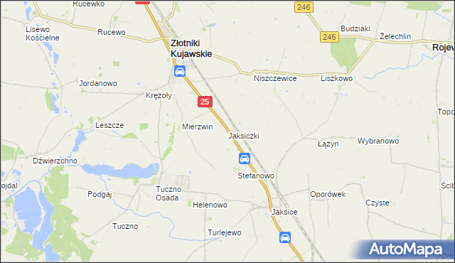 mapa Jaksiczki, Jaksiczki na mapie Targeo