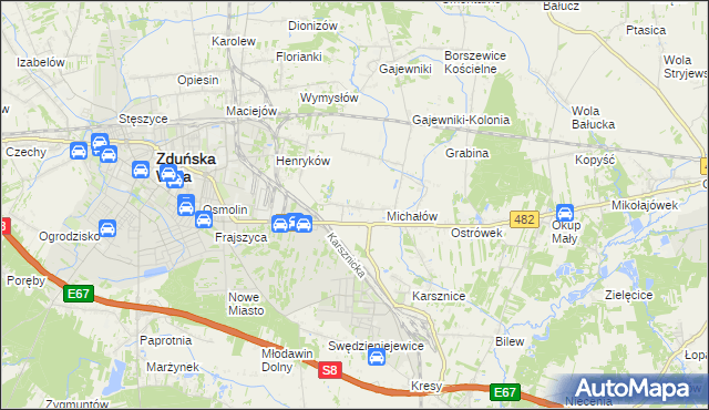 mapa Krobanów, Krobanów na mapie Targeo