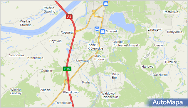 mapa Mały Rudnik, Mały Rudnik na mapie Targeo