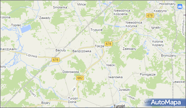 mapa Markowszczyzna, Markowszczyzna na mapie Targeo