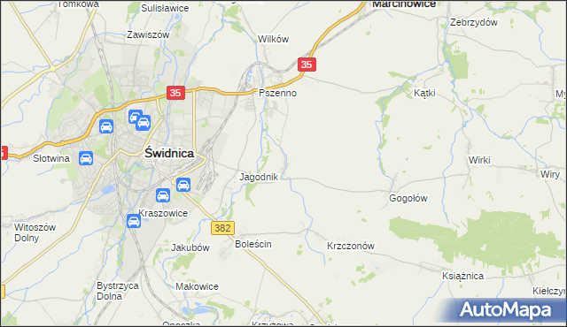 mapa Miłochów, Miłochów na mapie Targeo