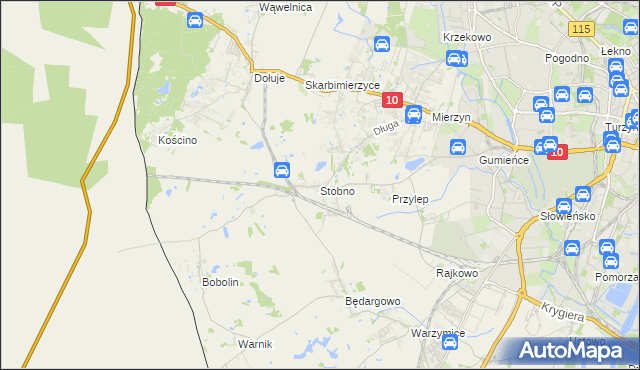 mapa Stobno gmina Kołbaskowo, Stobno gmina Kołbaskowo na mapie Targeo