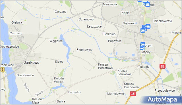 mapa Żalinowo, Żalinowo na mapie Targeo