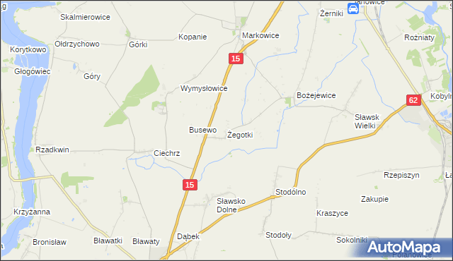 mapa Żegotki, Żegotki na mapie Targeo