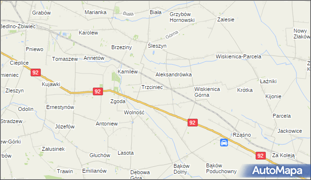 mapa Zosinów, Zosinów na mapie Targeo