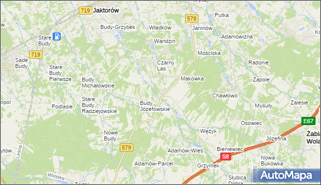 mapa Kuklówka Zarzeczna, Kuklówka Zarzeczna na mapie Targeo