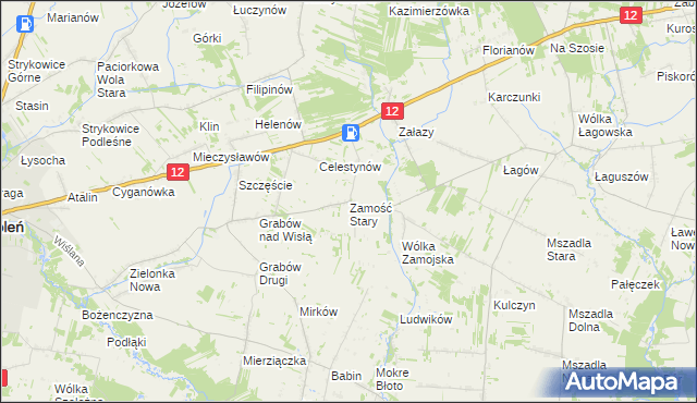 mapa Zamość Stary, Zamość Stary na mapie Targeo