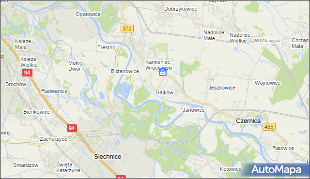 mapa Gajków, Gajków na mapie Targeo