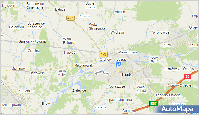 mapa Orchów, Orchów na mapie Targeo