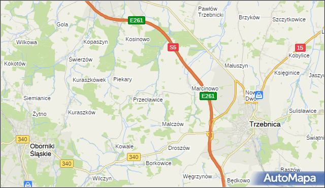 mapa Rzepotowice, Rzepotowice na mapie Targeo