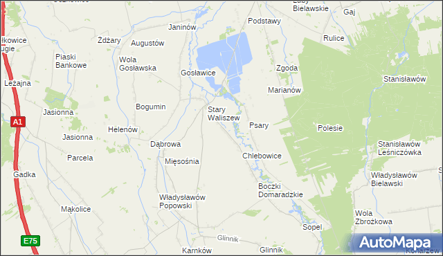 mapa Skubiki, Skubiki na mapie Targeo