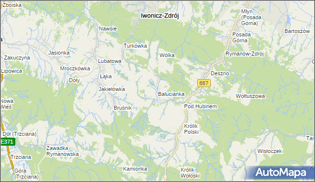 mapa Bałucianka, Bałucianka na mapie Targeo
