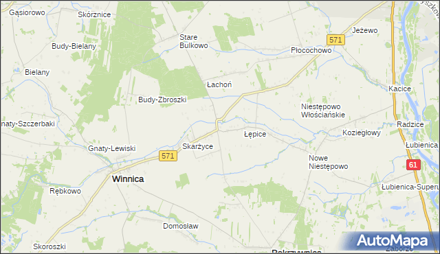 mapa Golądkowo, Golądkowo na mapie Targeo