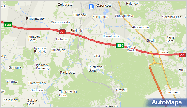 mapa Orła, Orła na mapie Targeo