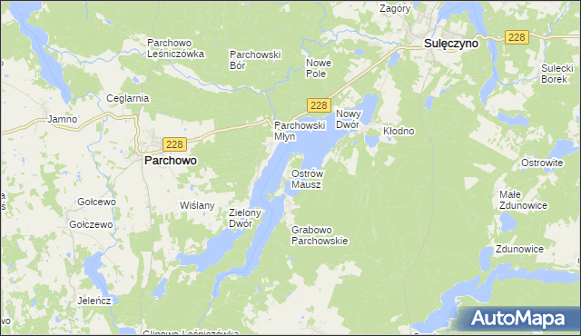 mapa Ostrów Mausz, Ostrów Mausz na mapie Targeo