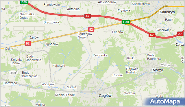 mapa Pełczanka, Pełczanka na mapie Targeo