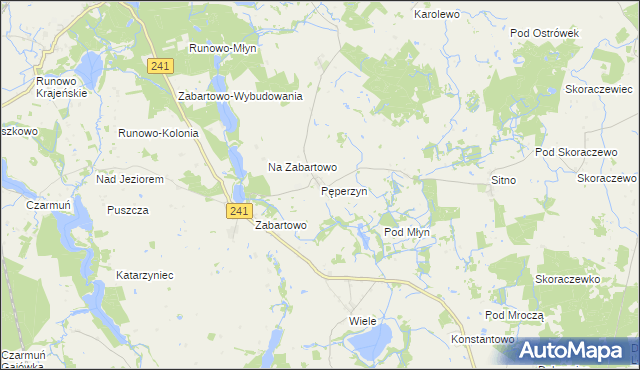 mapa Pęperzyn, Pęperzyn na mapie Targeo