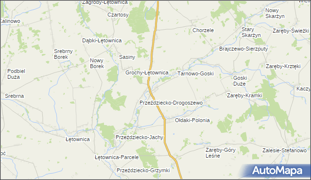 mapa Przeździecko-Mroczki, Przeździecko-Mroczki na mapie Targeo