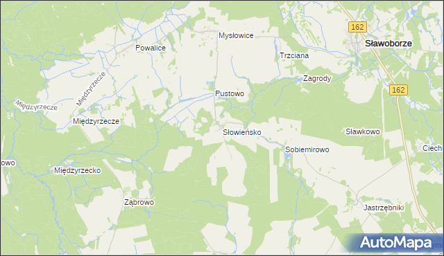 mapa Słowieńsko, Słowieńsko na mapie Targeo