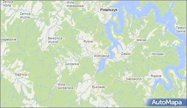 mapa Wołkowyja, Wołkowyja na mapie Targeo