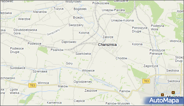 mapa Ciszowice, Ciszowice na mapie Targeo