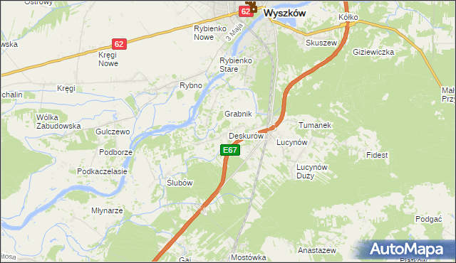 mapa Deskurów, Deskurów na mapie Targeo