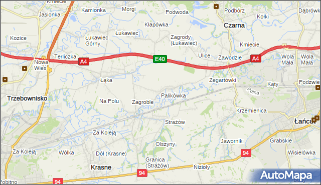 mapa Palikówka, Palikówka na mapie Targeo