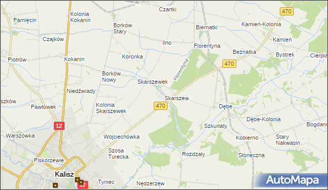 mapa Skarszew, Skarszew na mapie Targeo