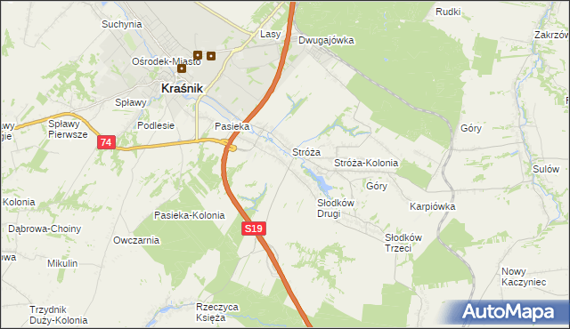 mapa Słodków Pierwszy, Słodków Pierwszy na mapie Targeo