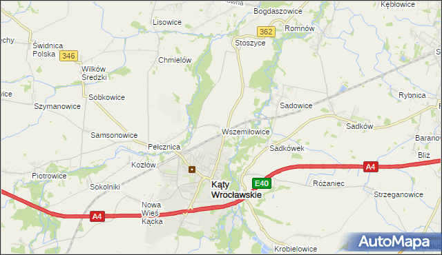 mapa Wszemiłowice, Wszemiłowice na mapie Targeo