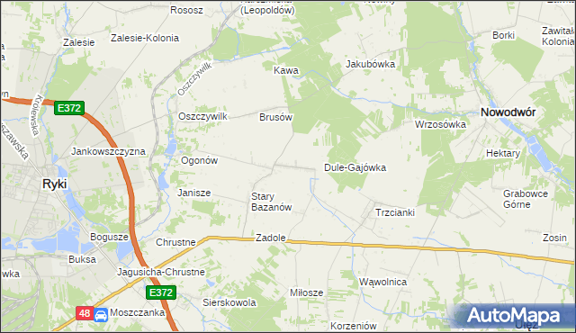 mapa Nowy Bazanów, Nowy Bazanów na mapie Targeo