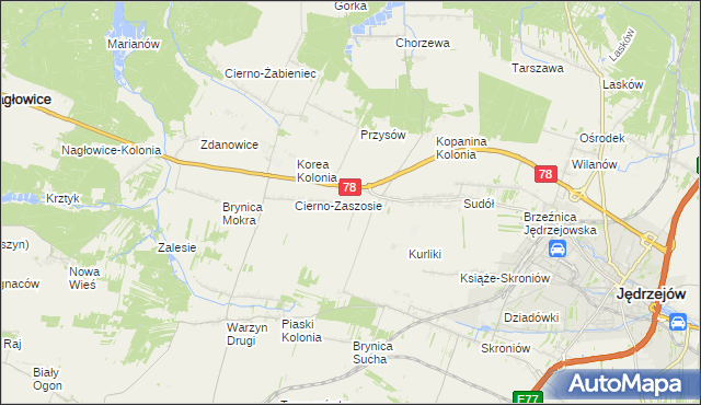 mapa Prząsław, Prząsław na mapie Targeo