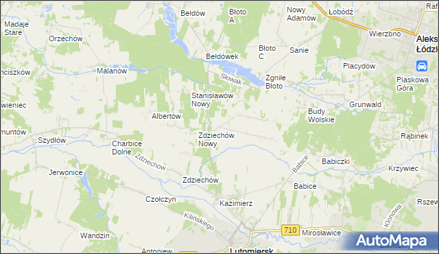 mapa Stanisławów Stary, Stanisławów Stary na mapie Targeo