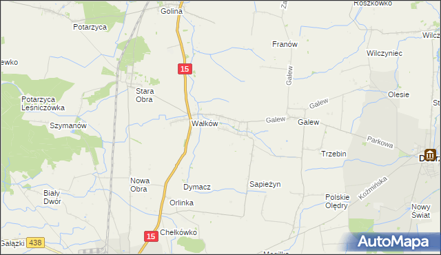 mapa Borzęcice, Borzęcice na mapie Targeo