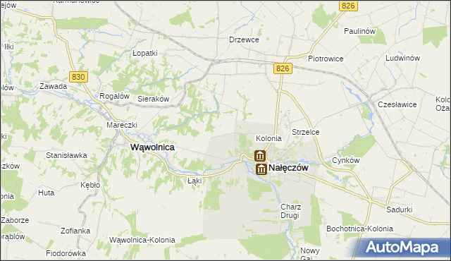 mapa Chruszczów-Kolonia, Chruszczów-Kolonia na mapie Targeo