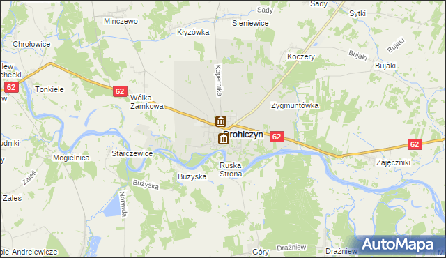 mapa Drohiczyn, Drohiczyn na mapie Targeo