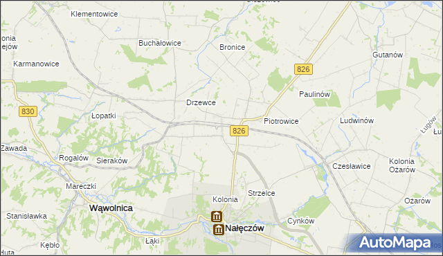 mapa Drzewce-Kolonia, Drzewce-Kolonia na mapie Targeo