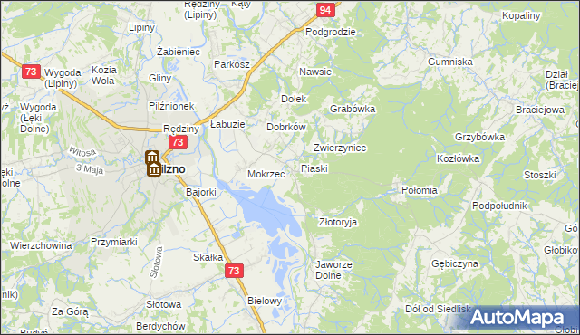 mapa Gołęczyna, Gołęczyna na mapie Targeo