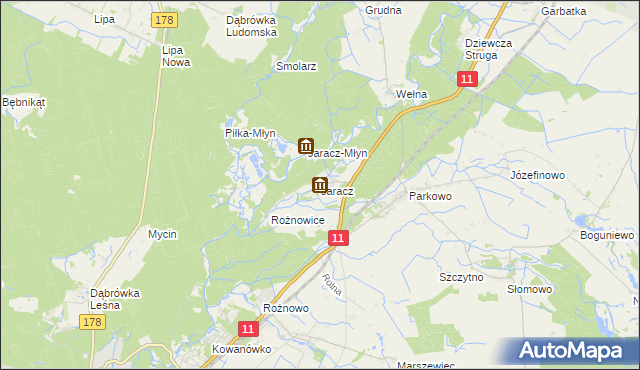 mapa Jaracz, Jaracz na mapie Targeo