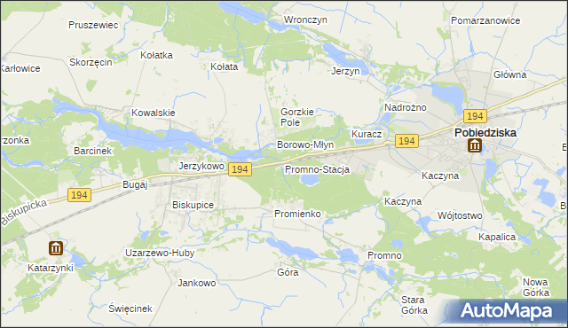 mapa Promno-Stacja, Promno-Stacja na mapie Targeo