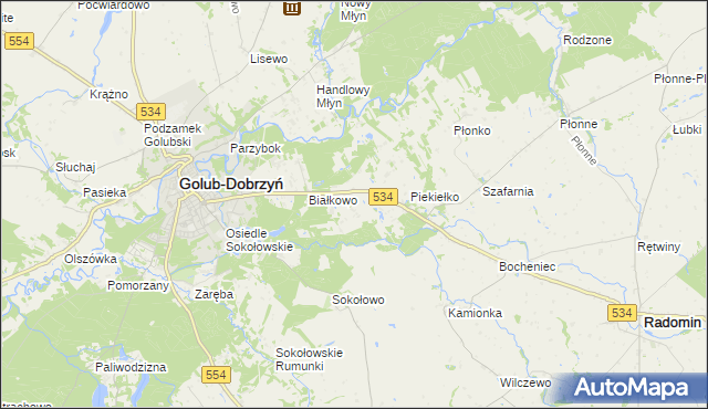 mapa Sadykierz gmina Golub-Dobrzyń, Sadykierz gmina Golub-Dobrzyń na mapie Targeo