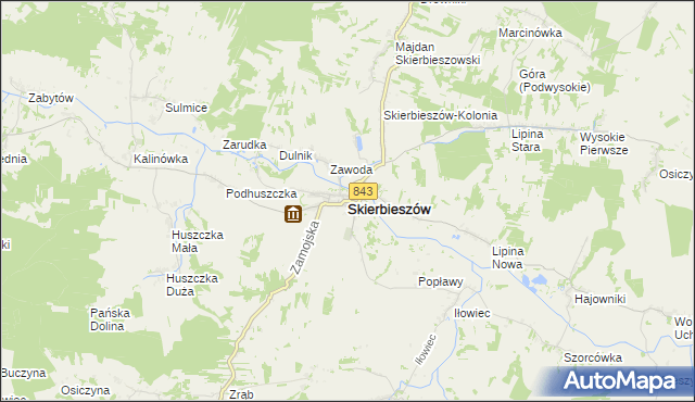 mapa Skierbieszów, Skierbieszów na mapie Targeo