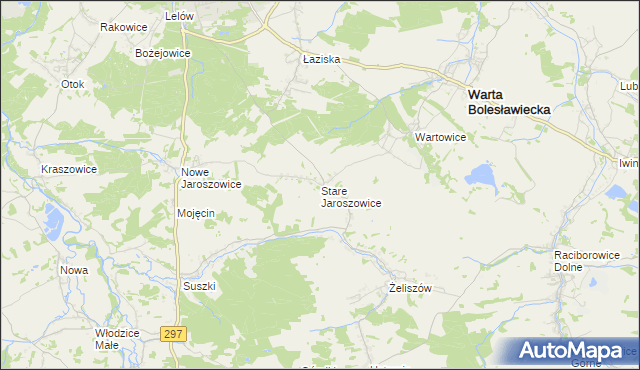 mapa Stare Jaroszowice, Stare Jaroszowice na mapie Targeo