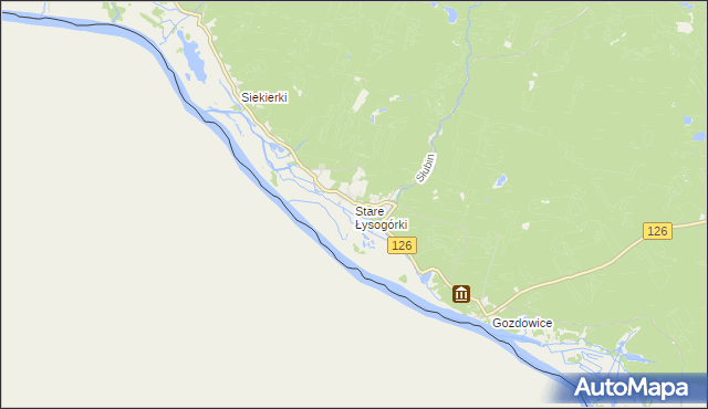 mapa Stare Łysogórki, Stare Łysogórki na mapie Targeo