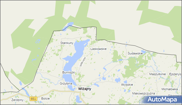 mapa Wiłkupie, Wiłkupie na mapie Targeo