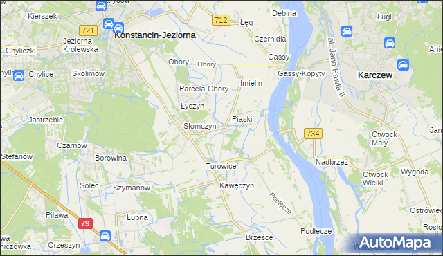 mapa Cieciszew, Cieciszew na mapie Targeo