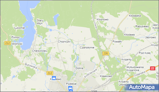 mapa Czartołomie, Czartołomie na mapie Targeo