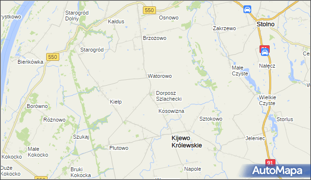 mapa Dorposz Szlachecki, Dorposz Szlachecki na mapie Targeo