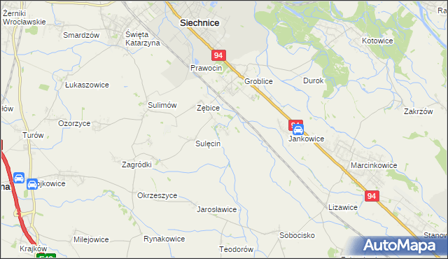 mapa Grodziszów, Grodziszów na mapie Targeo